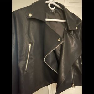 Vici faux leather moto jacket. Size XS